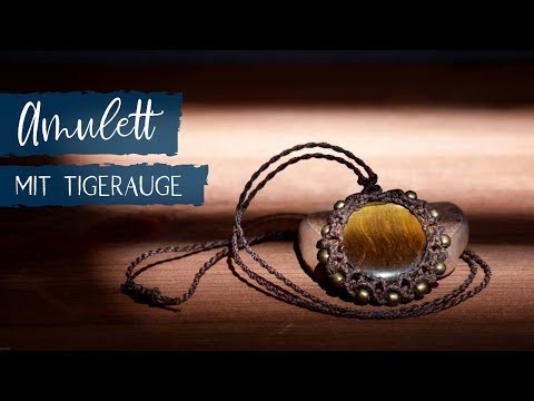 Macrame necklace - Instructions for setting stones