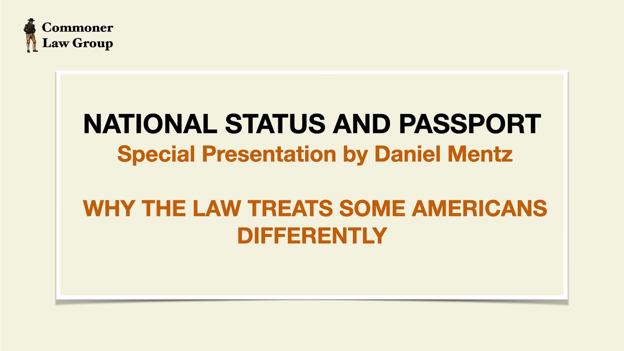National Status and Passport with Daniel Mentz - January 15, 2026