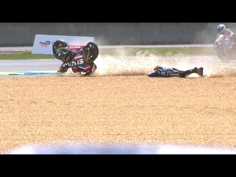 FIM EWC第1戦 ル・マン24時間 #12ヨシムラクラッシュ動画