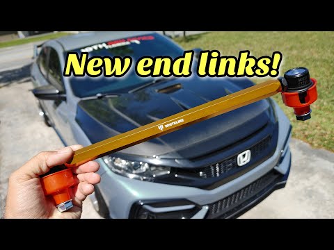 Whiteline end links install and review on my 10th gen civic sport hatchback FK7