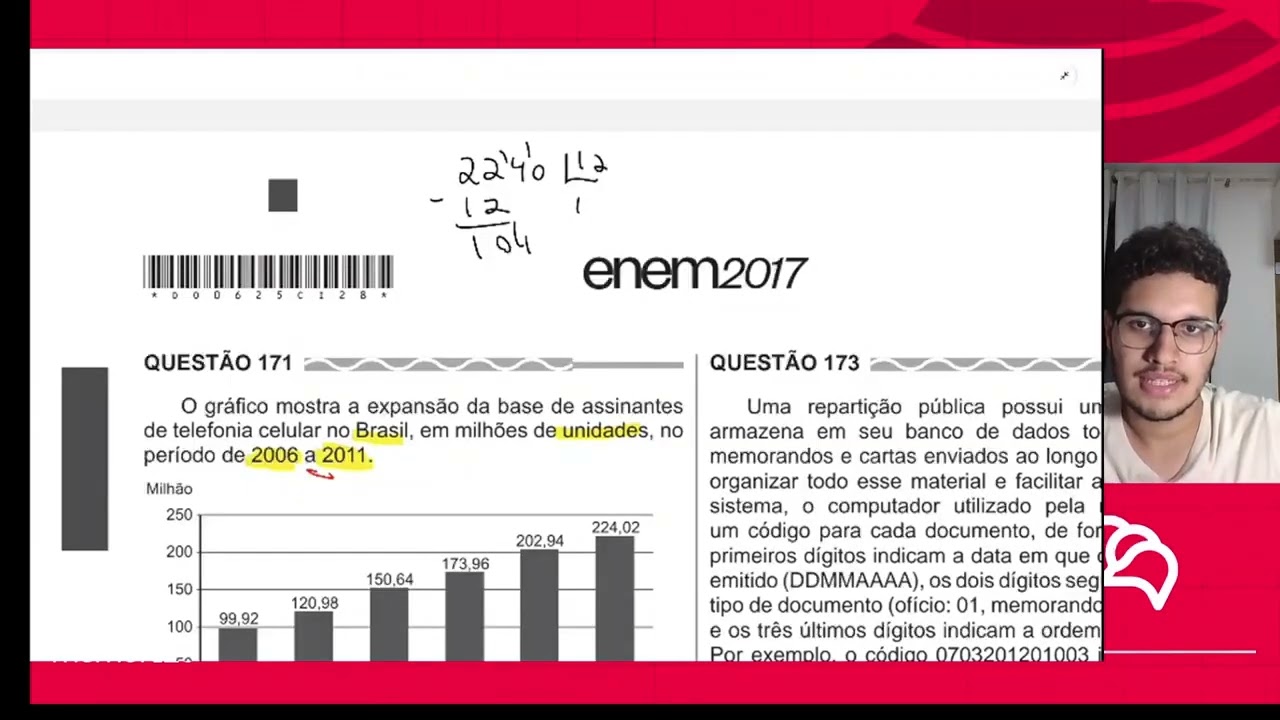 Resolução em Vídeo — Questão 156 ENEM 2017 PPL