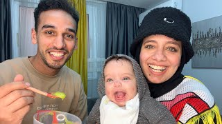 اول مرة تاكل وتشرب مايه ????رد فعلها صدمني ????