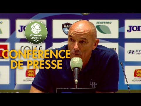 Conférence de presse Havre AC - Grenoble Foot 38 ( 3-1 )  / 2019-20