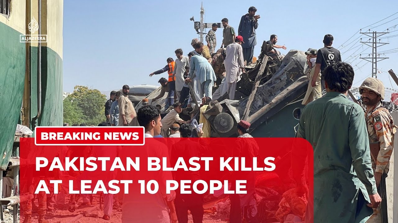 Powerful blast hits train in Pakistan's Quetta, killing at least 10