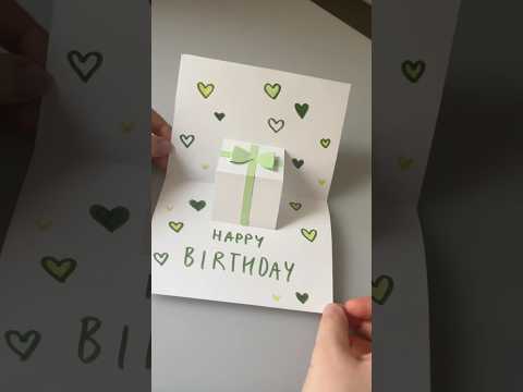 DIY birthday pop up card tutorial - super cute and easy birthday gift (last minute) #birthdaygift