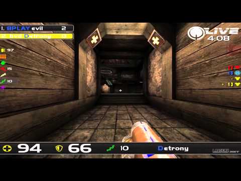evil vs Detrony - DreamHack Winter 2013 Group C Round 6 (Quake Live VOD)
