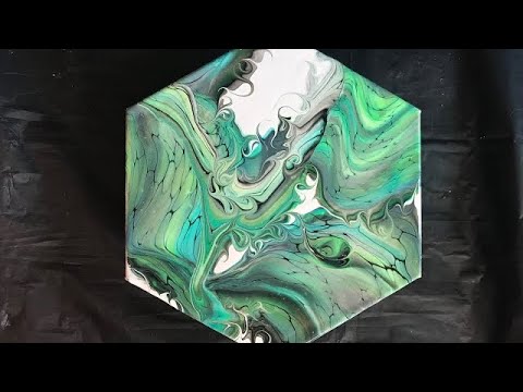 (682) Transfer Swipe ~ Acrylic Pouring ~ Fluid Art ~ Art By Susan King