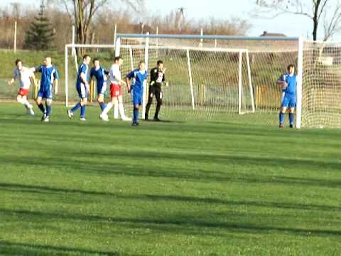 10.04.09. Ner Poddębice - Start Łódź (Gol Marcina Olejnika)