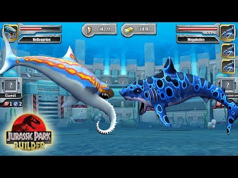 Helicoprion Vs Megalodon - Aquatic Sharks Tournament || Jurassic Park Builder