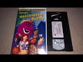 Opening And Closing To Barney S Halloween Party 1998 VHS