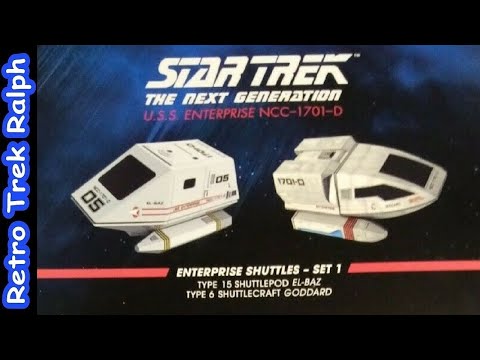 Star Trek: Build The Enterprise D. Bonus Shuttle Set 1. By Eaglemoss/Hero Collector.