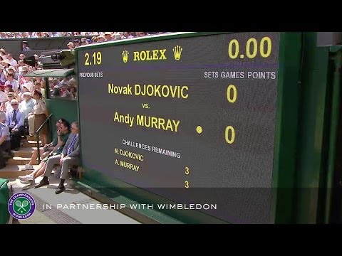 Andy Murray v Novak Djokovic (2013 Men’s Final) – Rolex Wimbledon Golden Moments