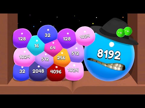 Jelly 2048 - Blob Merge 3D Base (Part 01) Unlock 1024, 2048, 4096, 8192 Jellys