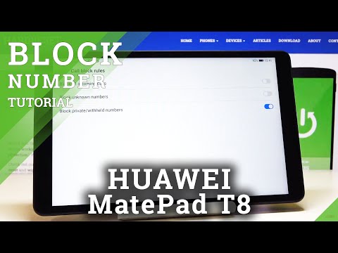 How to Block Number in HUAWEI MatePad T8 – Block Callers