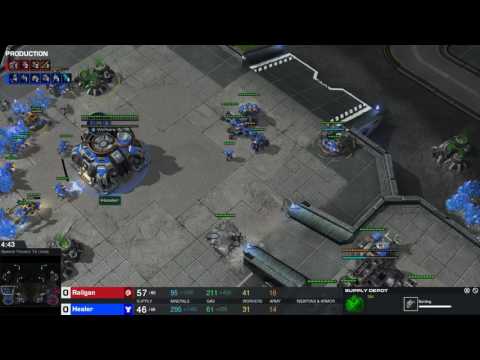 StarCraft 2 - ZvT 3 Roach into 2 Base Roach Ravager