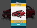 accident (noun) - definition and usage in English