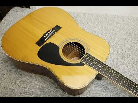 Vintage 1980's YAMAHA FG-250D Orange Label Acoustic Guitar Made in