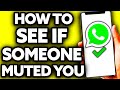 How To See If Someone Muted You on Whatsapp [BEST Way!]