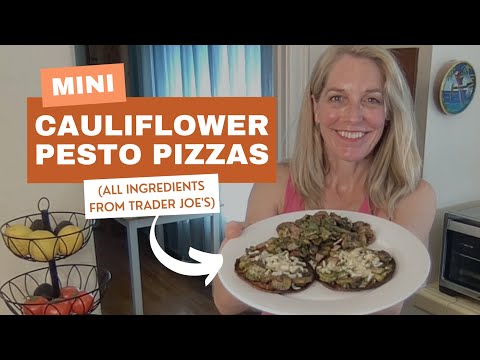 Mini Cauliflower Pesto Pizzas | Easy Dinner Recipe | Healthy Eating at Trader Joe's
