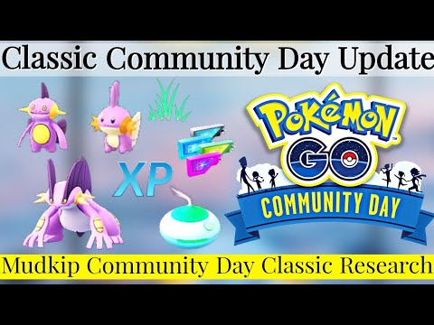 April Classic Community Day Update Pokemon Go | Mudkip Community Day Pokemon Go | Hydro Cannon Move