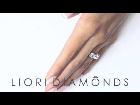 WBA-41 - 4.25 Carat J-SI 5 Stone Diamond Wedding Band Anniversary Ring 14k White Gold