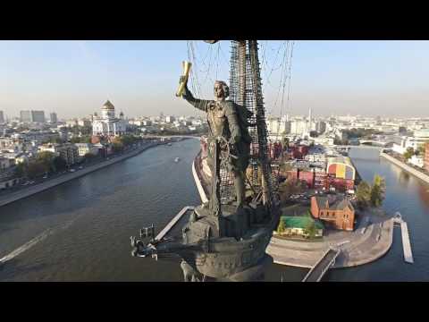Красивые виды центра Москвы с квадрокоптера. Moscow Drone / Aerial Video DJI Phantom 3 Advanced