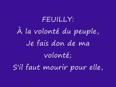 1-18 A la volonté du peuple Les Misérables with Lyrics