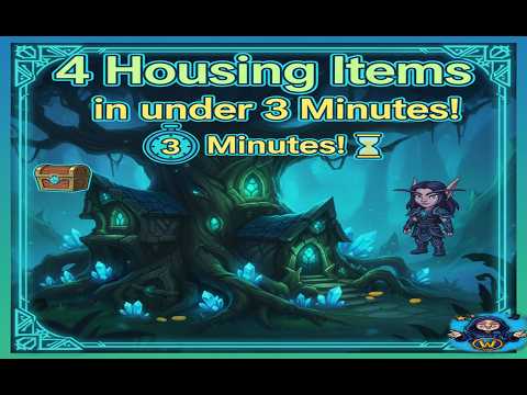 🏠 Housing Items in 3 Minutes in Darkshore! ⏱️