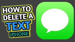 How to Delete A Text Message on iPhone 8 | iPhone for Beginners