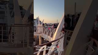 Sunset 🌇  aboard Msc Splendida with msc friend vero 4 travel #sunsetlovers #mscsplendida