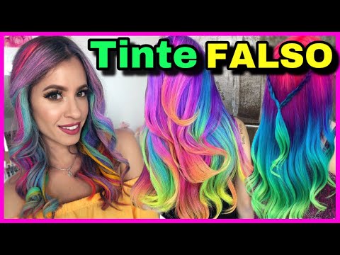 DIY | Como hacer TINTE DE CABELLO FALSO en Casa y que parezca REAL | NatyGloss
