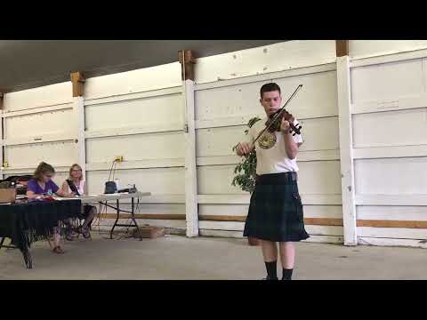 Will Dorman March Stratespey Reel 2022 Ohio Scottish Highland games Fiddle Competition