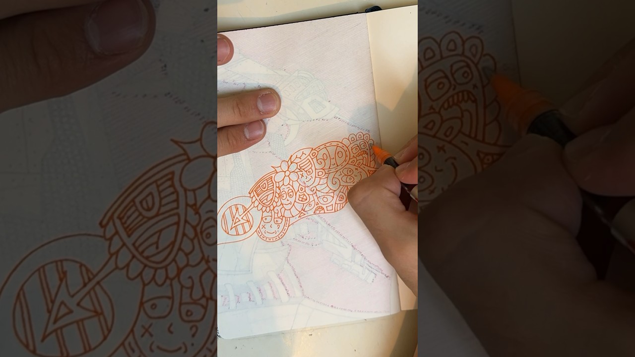 Timelapse 2 #timelapse #drawing #doodler #sketchbookart #doodling #doodles #art #mysketchbooktour