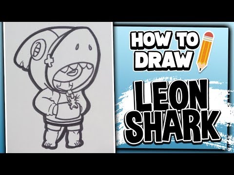 How To Draw SHARK LEON - Brawl Stars Skin // LextonArt