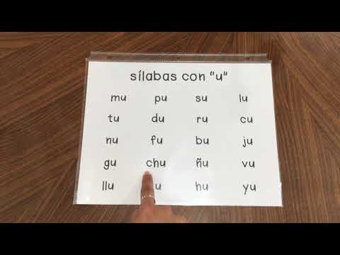 Sílabas con U