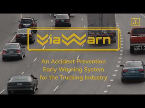 CB radio collision prevention, early warning system, for the trucking industry
