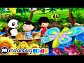 Row Row Row Your Boat Cars Trucks Vehicles Cartoon Moonbug Kids