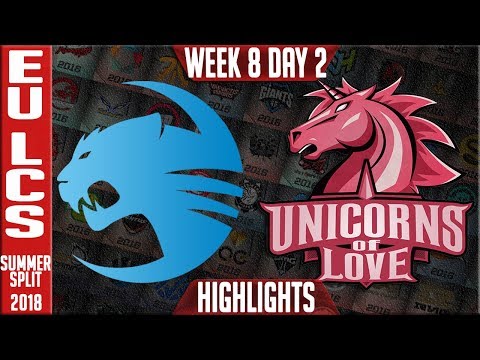 ROC vs UOL Highlights | EU LCS summer 2018 Week 8 Day 2 | Roccat vs Unicorns of Love