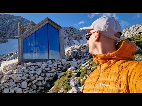 Overnight in Slovenia's Famous Glass Survival Shelter (Bivak Pod Skuto)