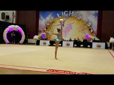 Isachenko Julia (Belarus) - 12.6 - Ball - Level 10 Senior - LA Lights 2018