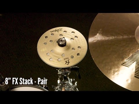 Zildjian Sound Lab: 8" FX Stack | Pair & HiHat (Played on Kit)
