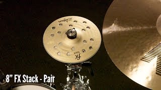 Video thumbnail for Zildjian Sound Lab: 8" FX Stack | Pair & HiHat (Played on Kit) by Avedis Zildjian Company