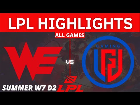 WE vs. LGD | All Games HIGHLIGHTS - W7 D2 | LPL Summer Split 2021 | TEAM WE VS LGD GAMING