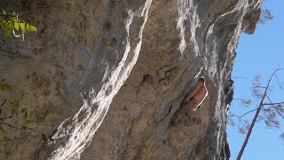Schnelle Pulle 8a+ / 5.13c (Weiße Wand, Mixnitz) | Uncut Ascent