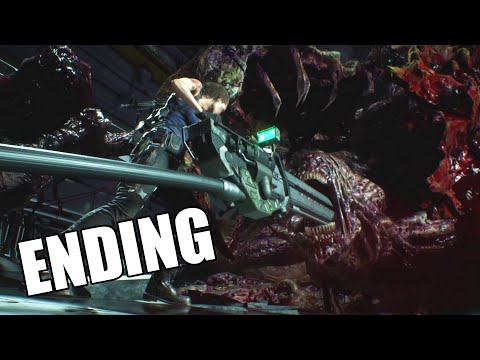 RESIDENT EVIL 3 REMAKE Gameplay Walkthrough ENDING - Nemesis Final Form | Nemesis Final Boss Fight