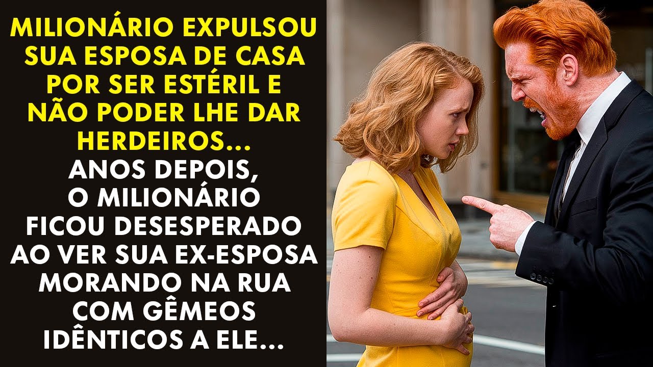 UM MILIONÁRIO EXPULSOU SUA ESPOSA DE CASA POR SER E NÃO PODER LHE DAR HERDEIROS...