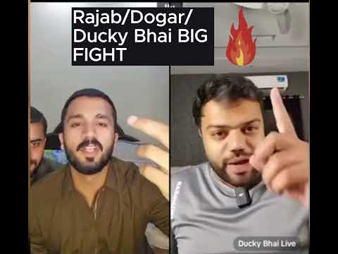 Ducky Bhai and Rajab Butt Fight on TikTok Live 🔥🔥🔥 | #youtubeshorts #shorts #duckybhai #rajabfamily