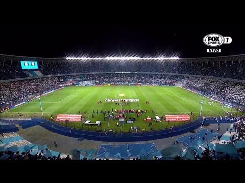 "Recibimiento Racing Club vs River | Libertadores 2018" Barra: La Guardia Imperial • Club: Racing Club