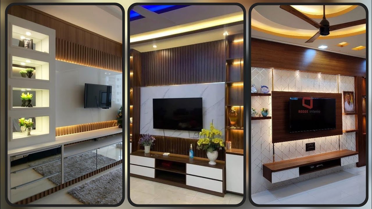 Outclass TV Unit For Wall // Luxury Desgns For your Bed Rooms //#decore #trending #viral #youtube