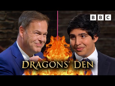 THE YOUNGEST EVER ENTREPRENEUR IN THE DEN | Dragons' Den - BBC